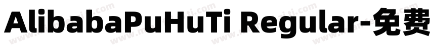 AlibabaPuHuTi Regular字体转换